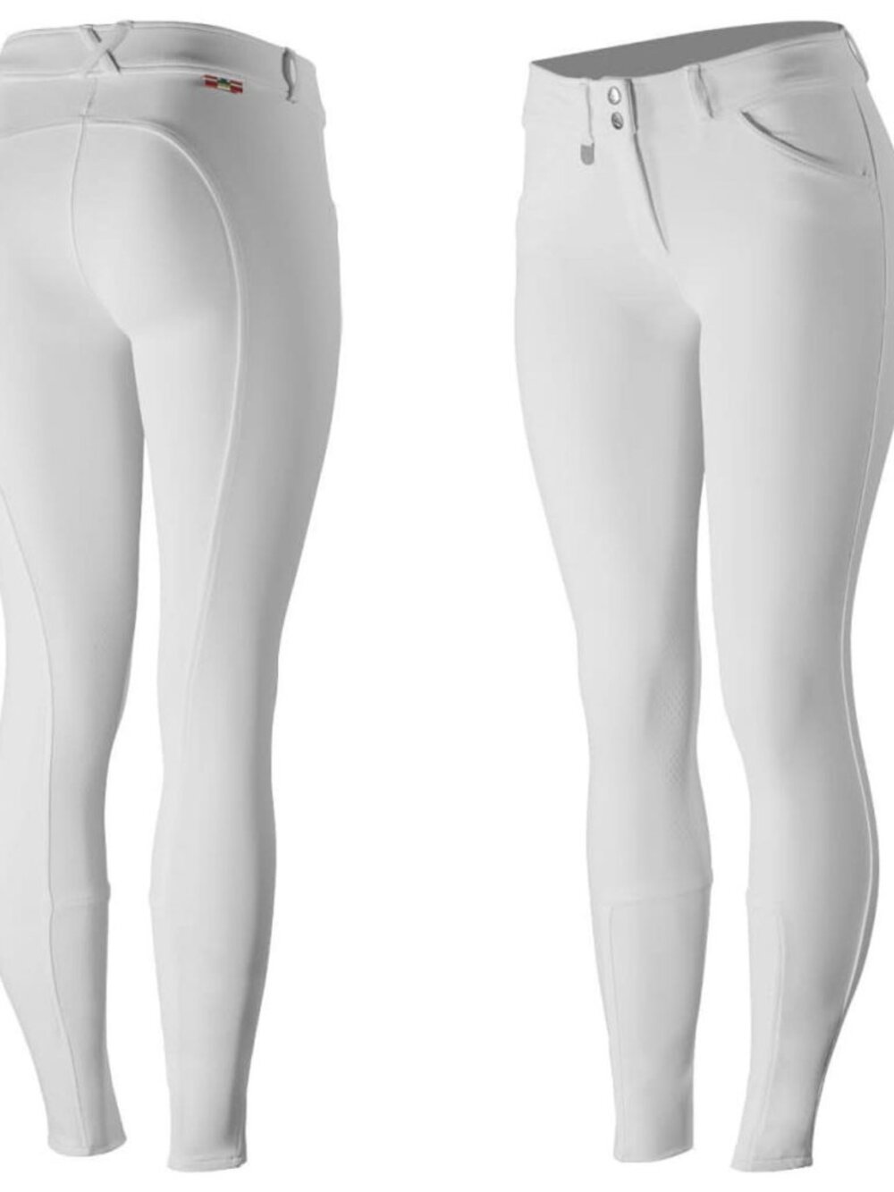 Horze Grand Prix White Knee Patch Breeches Women's Size 28